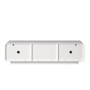58" TV Console with Modern Unique Spiral Wave Design