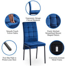 High Back Nordic Dining Chair Modern Fabric Chair With Legs (Set of 2) by HouseOfZazla