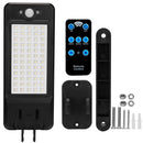 Solar Wall Light Outdoor 60LEDs PIR Motion Sensor Remote Control Wireless Lamps IP65 Waterproof Lighting for Garage Front Door Garden Pathway