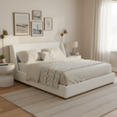 Luxury Upholstered Bed with Wings by HouseOfZazla