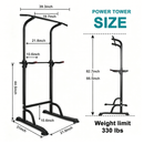 Sport Power Tower Workout Dip Station Pull Up Bar
