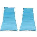 2PCS Set Outdoor Lounge Chair Cushion Replacement Patio Funiture Seat Cushion Chaise Lounge Cushion-SKY BLUE