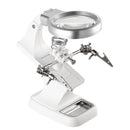 LED Light Helping Hands Magnifying Glass 3X/4.5X w/ 360¡Adjust Third Hand Soldering Vise