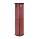 Corner Curio Cabinet With Lights, Adjustable Tempered Glass Shelves, Mirrored Back, Display Cabinet (E26 Light Bulb Not Included) by HouseOfZazla