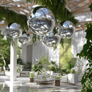 Yescom Inflatable Mirror Balloon with Iridescent, Gold, Silver, Black Options