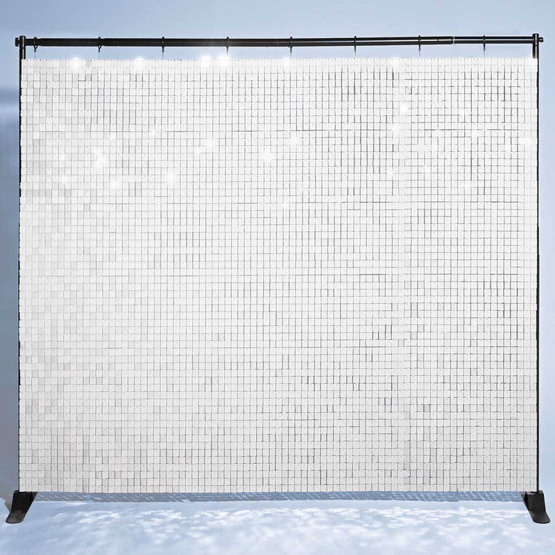 Yescom 10'x8' Sequin Shimmer Wall Backdrop (Sturdy Stand Included)