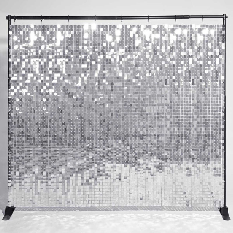 Yescom 10'x8' Sequin Shimmer Wall Backdrop (Sturdy Stand Included)