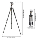 Yescom Pro Aluminum DSLR Camera Tripod Monopod & Ball Head