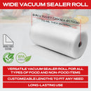 Vacuum Sealer Roll - 8 in x 150 ft, Textured on Both Sides, 7.5 Mil Thickness