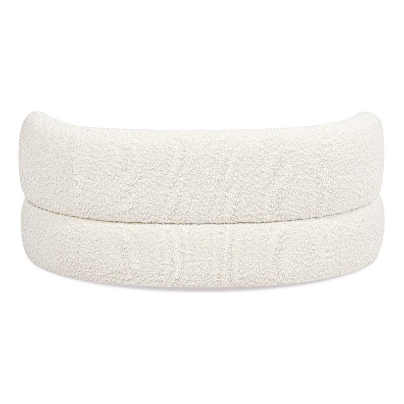 Shep - Curved Dog Sofa Bed Medium - Ivory White, photo 3 of 5