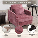 Modern Mid Century Wood Frame Armchair With Tufted Design by Unique Piece Furniture
