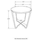 Kohala - Round Accent Side Table - Red by HouseOfZazla