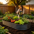 Galvanized Raised Garden Bed 8x4x1ft