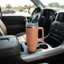40 Oz Stainless Steel Tumbler with Handle & Straw - Clay