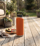 36 Oz Stainless Steel Twist-Off Cap Water Bottle - Orange