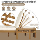 Outdoor Chaise Lounge With 5 Position Adjustable Backrest (Set of 2) by HouseOfZazla