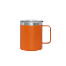 12 Oz Stainless Steel Travel Mug with Handle - Orange by creativegiftsdirect