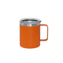12 Oz Stainless Steel Travel Mug with Handle - Orange by creativegiftsdirect