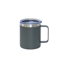 12 Oz Stainless Steel Travel Mug with Handle - Grey by creativegiftsdirect