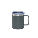 12 Oz Stainless Steel Travel Mug with Handle - Grey