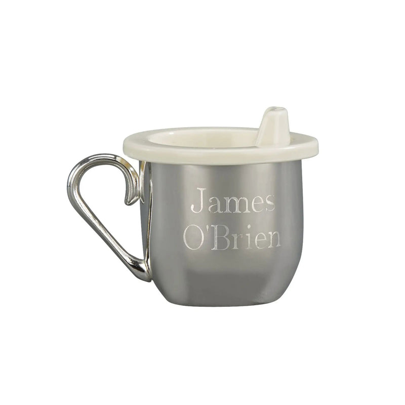 Silverplated Baby Cup With Cup & Sippy Lid Insert, photo 2 of 3