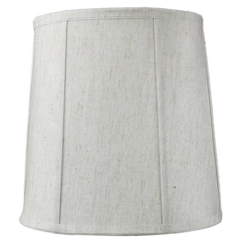 14"x16"x17" Tall Drum Lampshade Textured Oatmeal Fabric, Large Softback Cylinder for Tall Table Lamps