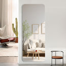 Full Body Round Corner Mirror For Living Room Bedroom Cloakroom High Quality 5Mm Explosion Proof Glass - Silver / Clear