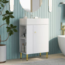 Bathroom Vanity, Combo Cabinet, Bathroom Storage Cabinet, Single Ceramic Sink by HouseOfZazla