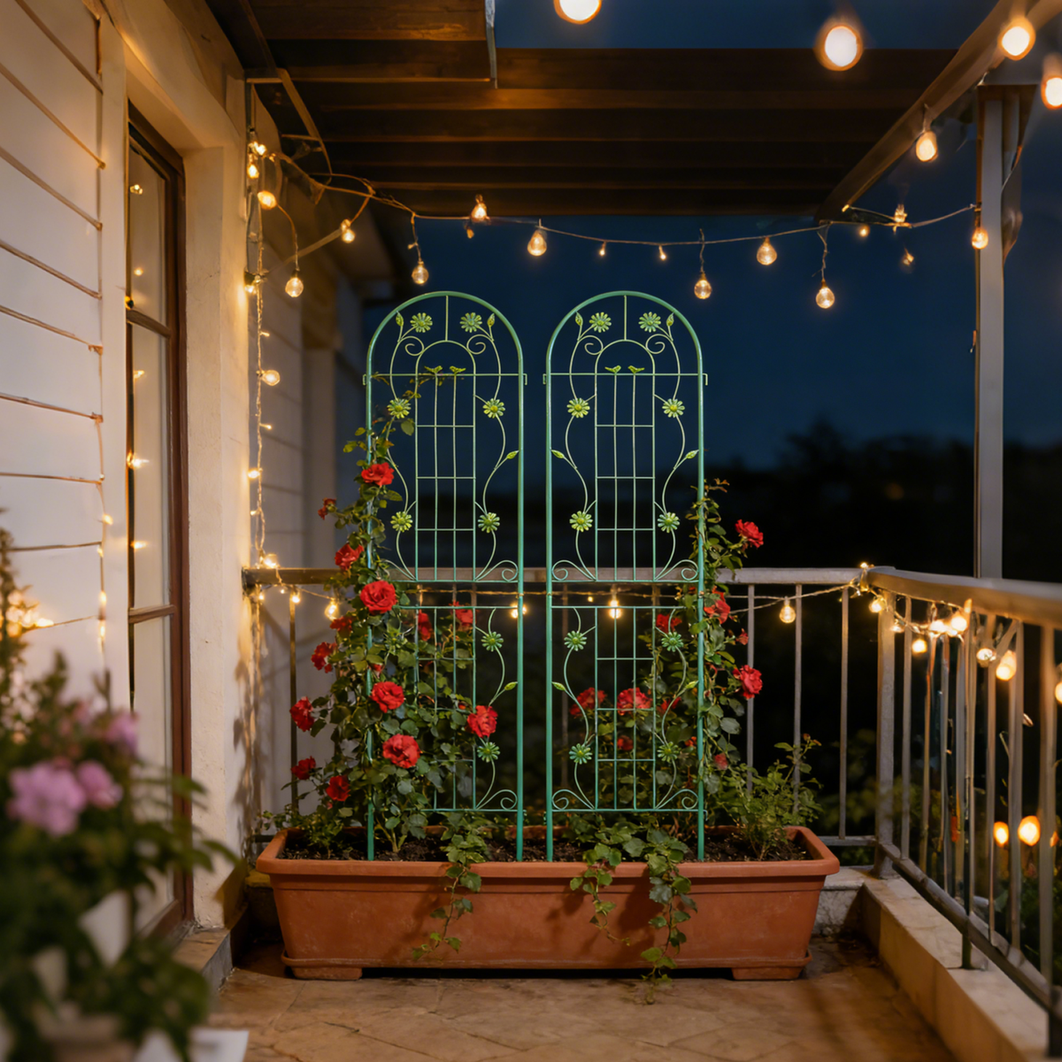 2 Pack Metal Garden Trellis 86.7" x 19.7", photo 6 of 10