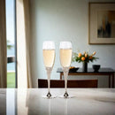 Love Toasting Champagne Flutes Set by creativegiftsdirect