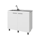 Gold Utility Sink Cabinet with 2 Doors and 3 Shelves by HouseOfZazla
