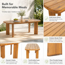 7-Piece Acacia Wood Outdoor Dining Set