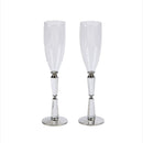 Facet Toasting Flutes Set by creativegiftsdirect