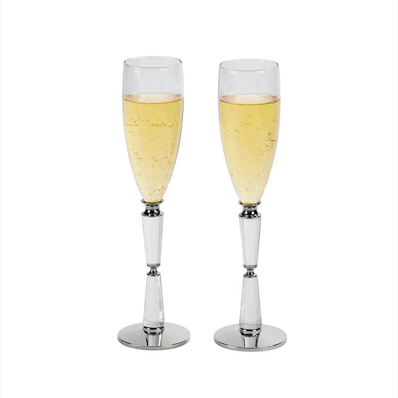 Facet Toasting Flutes Set, photo 2 of 4