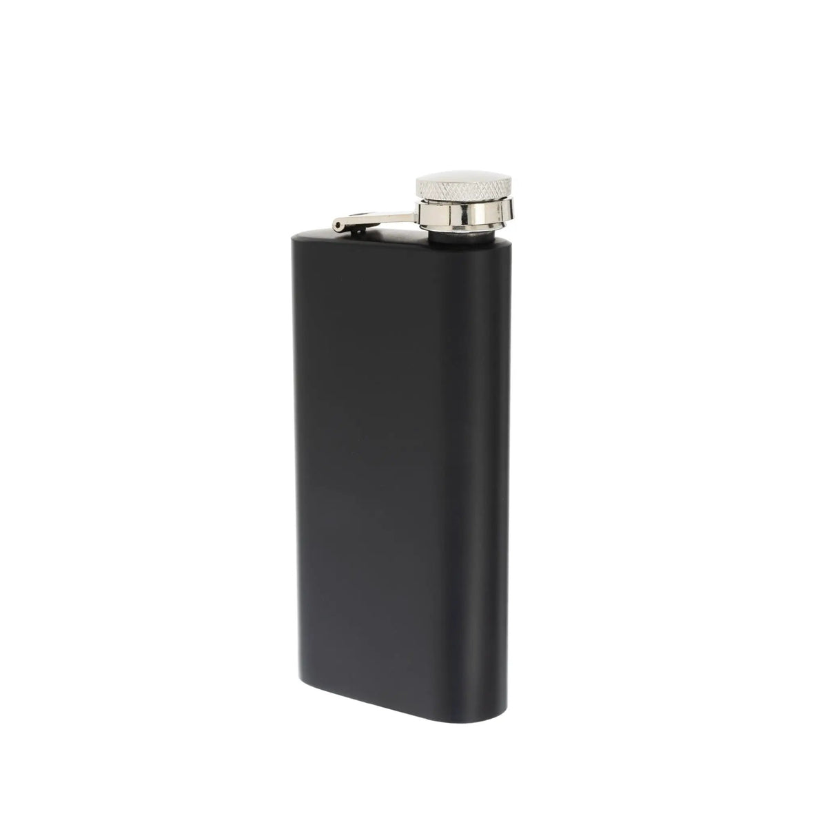 6 oz Black Stainless Steel Pocket Flask, photo 3 of 4