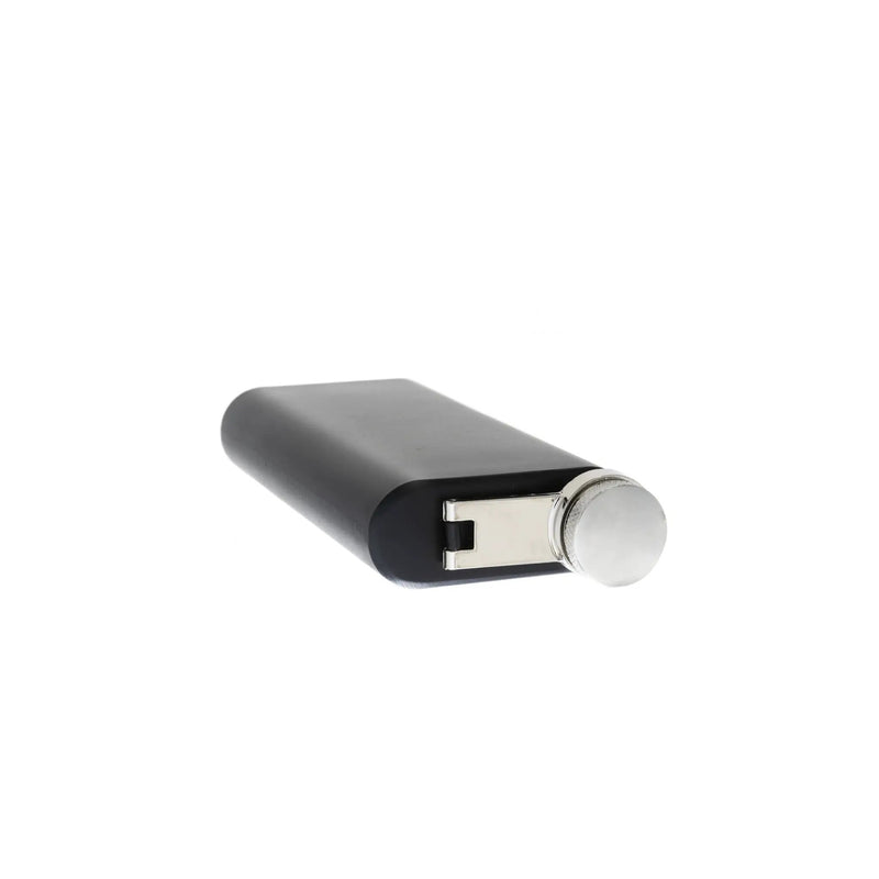 6 oz Black Stainless Steel Pocket Flask, photo 4 of 4