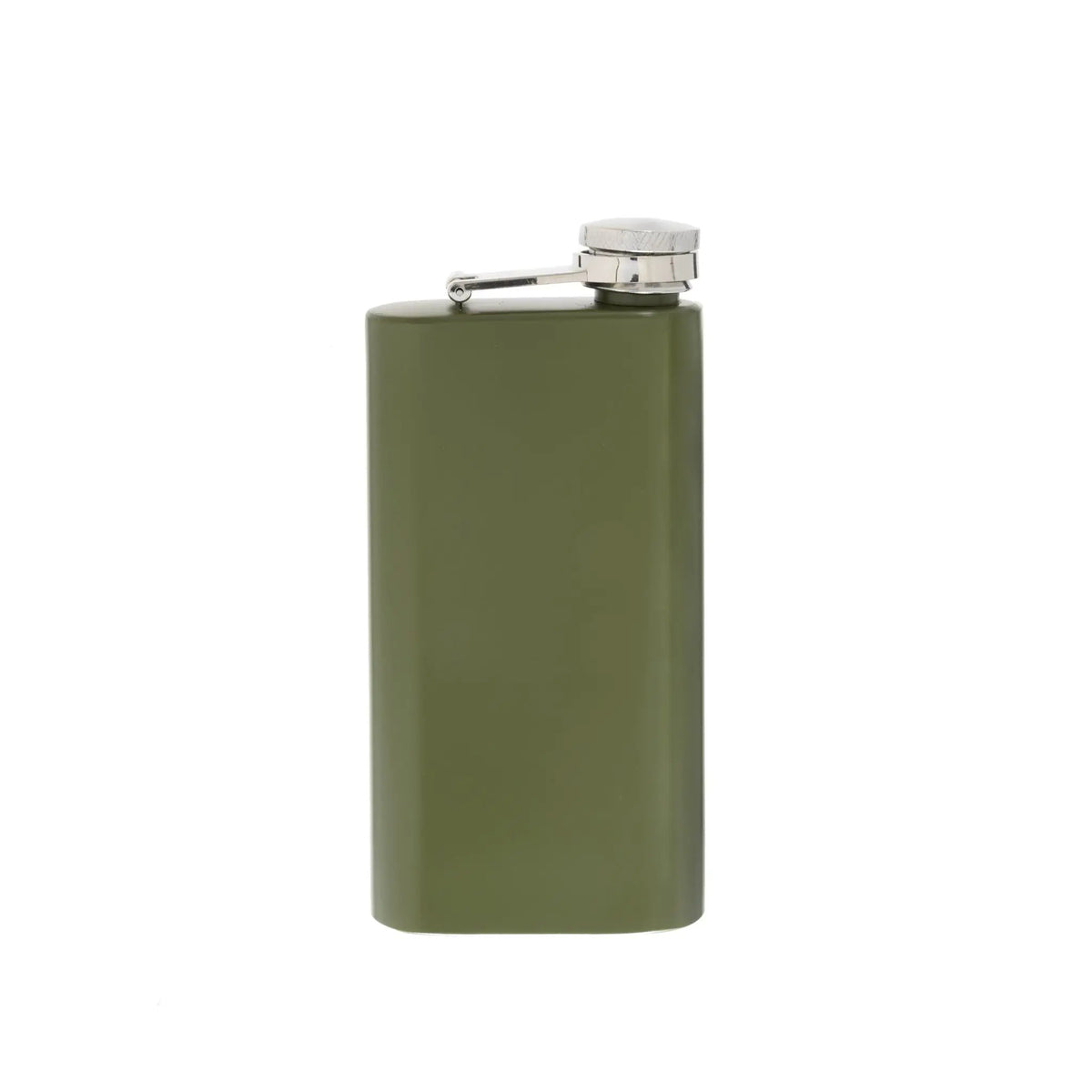 6 oz Stainless Steel Green Pocket Flask, photo 3 of 4