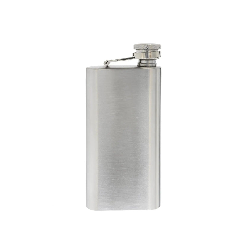 6 oz Silver Stainless Steel Pocket Flask, photo 3 of 5