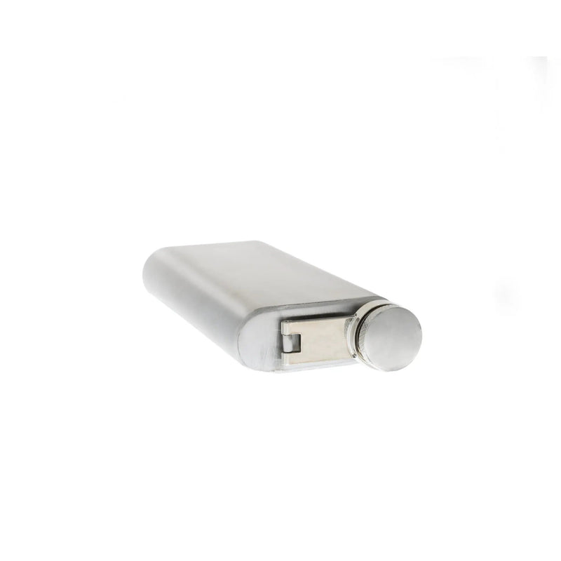 6 oz Silver Stainless Steel Pocket Flask, photo 4 of 5