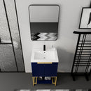 24 Inch Freestanding Bathroom Vanity With Resin Basin, 24x18