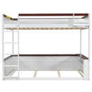 Bunk Bed With Built In Shelves, Storage Box, LED Light And USB Charging Station by HouseOfZazla