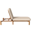 Outdoor Chaise Lounge With Adjustable Backrest