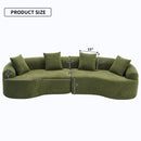 4 Seater Sofa With Fabric, 30D, 60 Hardness Full Sponge, 4 Pillow For Living Room, Home Furniture Sleeper Sectional Sofa For Apartment by Unique Piece Furniture
