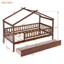 House Bed With 2 Drawers by Unique Piece Furniture