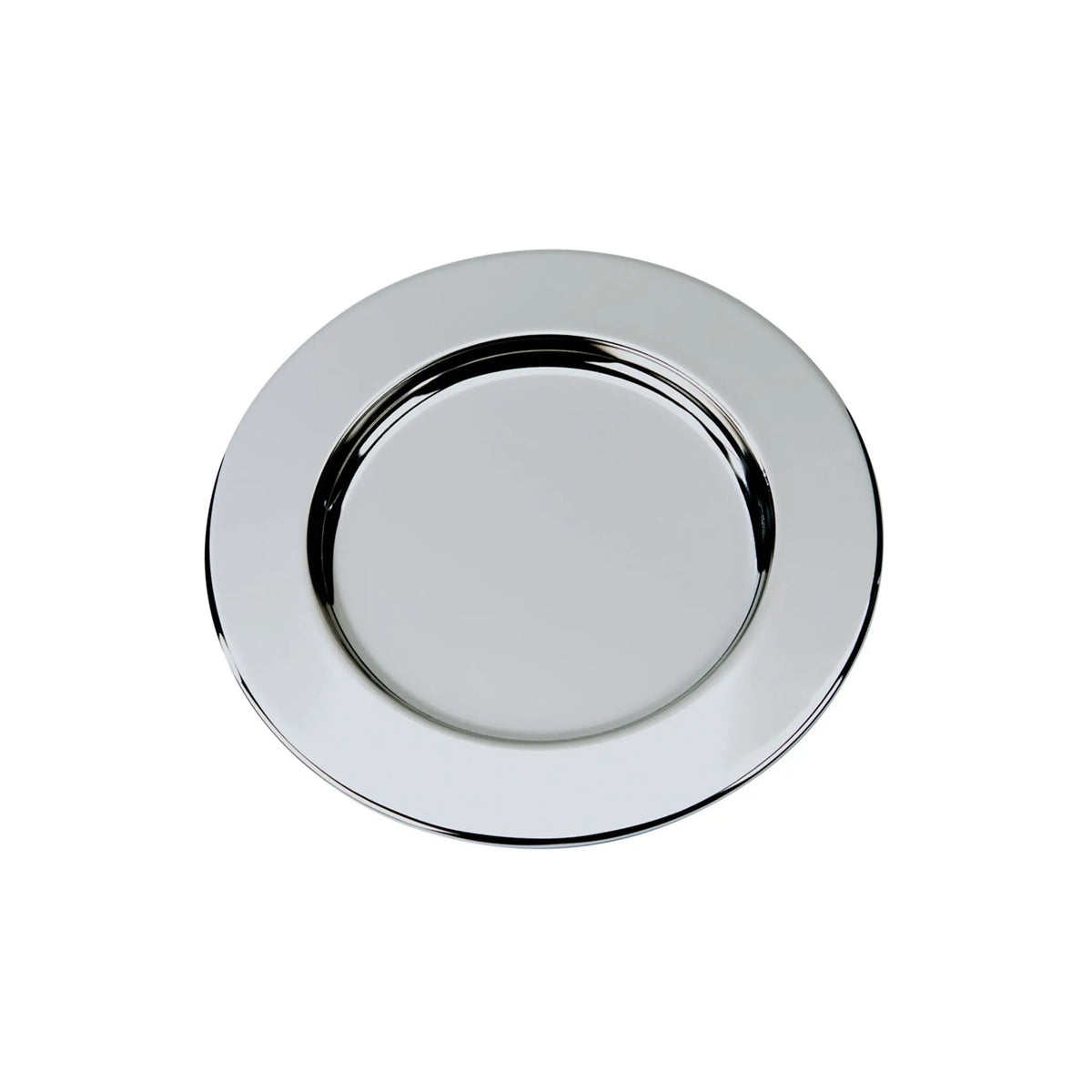 Silver Round Nickel-Plated Tray - 6"