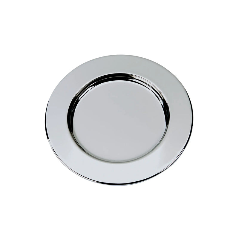 Silver Round Nickel-Plated Tray - 6"