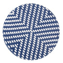 French Bistro Table Outdoor Elegance - White / Blue by HouseOfZazla