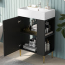 Bathroom Vanity, Combo Cabinet, Bathroom Storage Cabinet, Single Ceramic Sink by HouseOfZazla