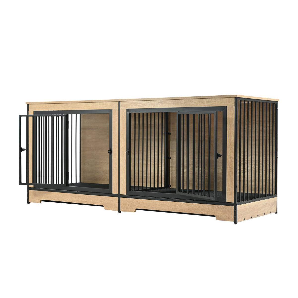 Dog Crate Furniture with Two Combined Rooms, photo 7 of 10