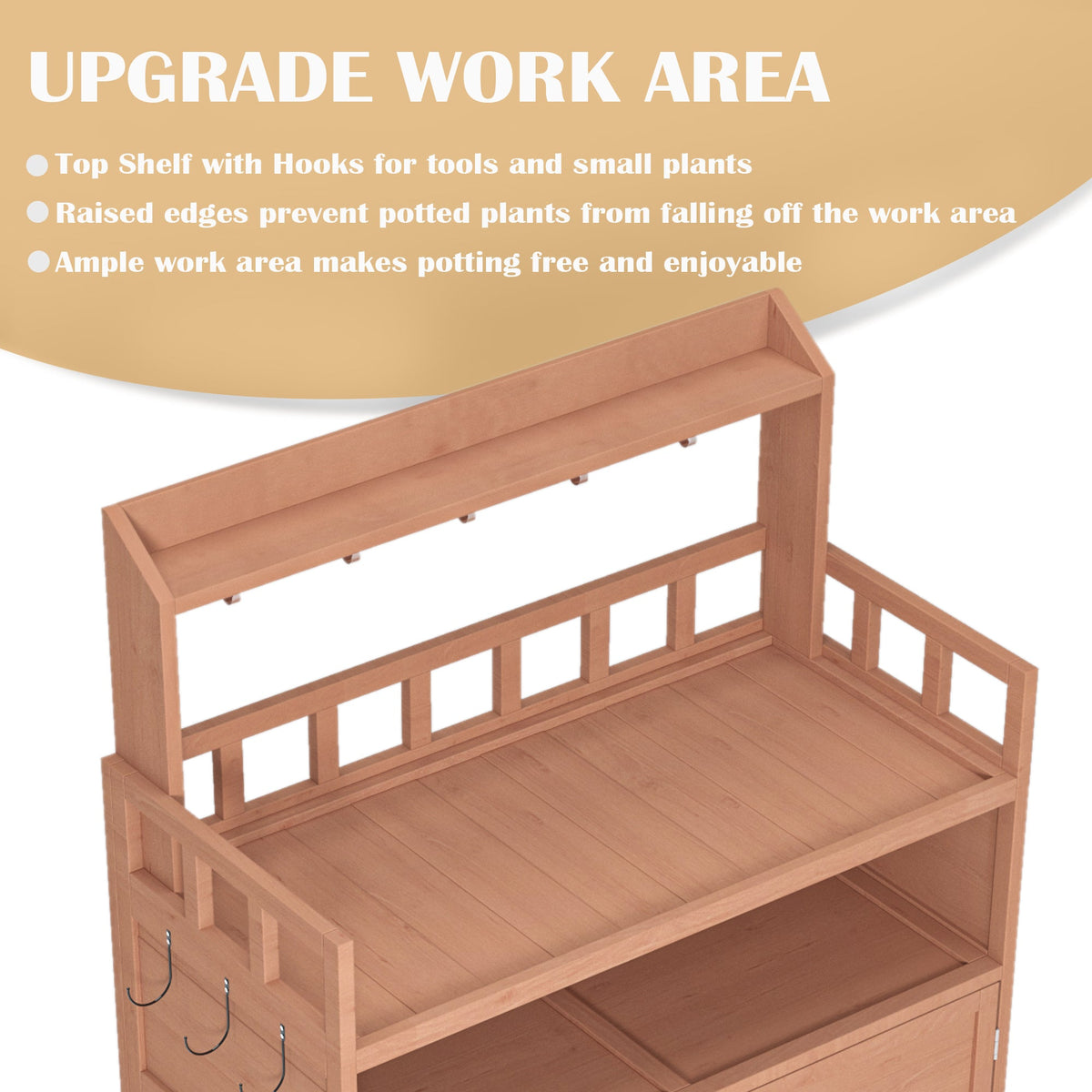 Potting Bench Outdoor Gardening Table, photo 5 of 7